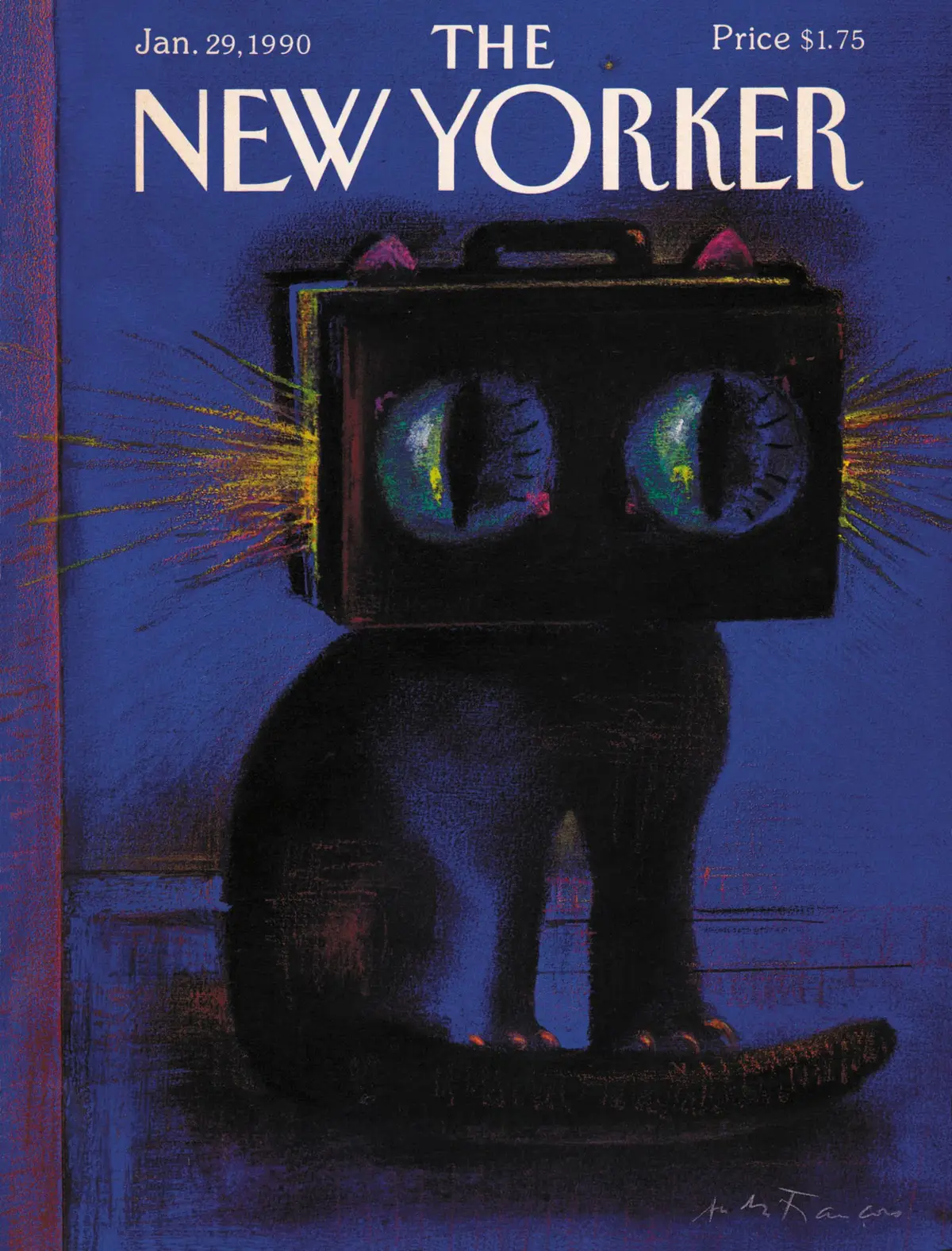 Обложка The New Yorker, 29 января 1990, художник Андре Франсуа
