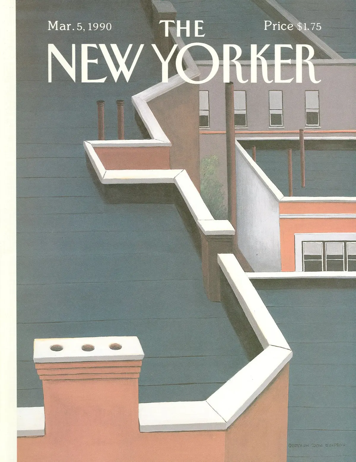 Обложка The New Yorker, 5 марта 1990, художник Гретхен Доу Симпсон