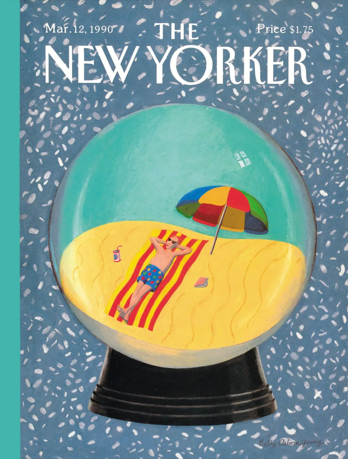 Обложка The New Yorker, 12 марта 1990, художник Кэти Осборн Янг