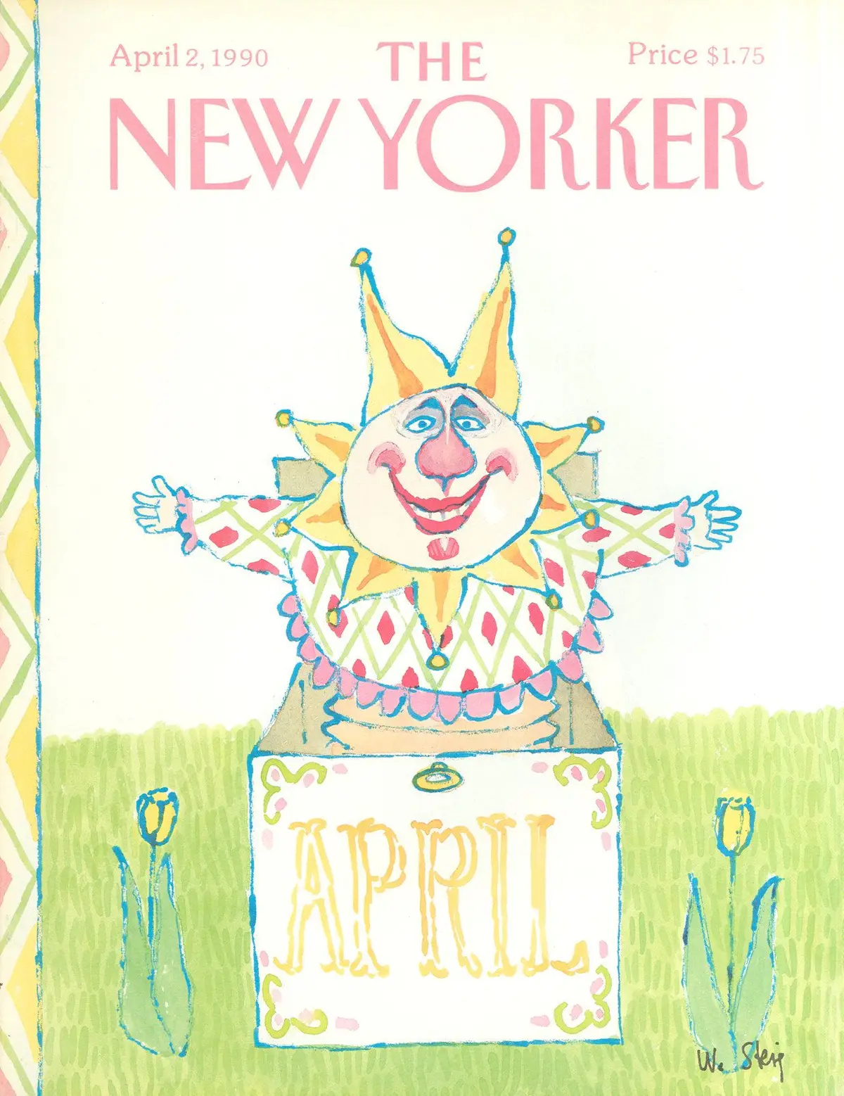 Обложка The New Yorker, 2 апреля 1990, художник Уильям Стейг