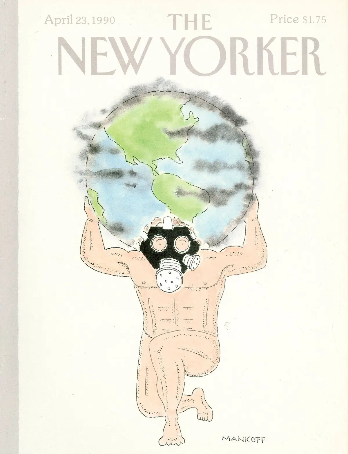 Обложка The New Yorker, 23 апреля 1990, художник Роберт Манкофф