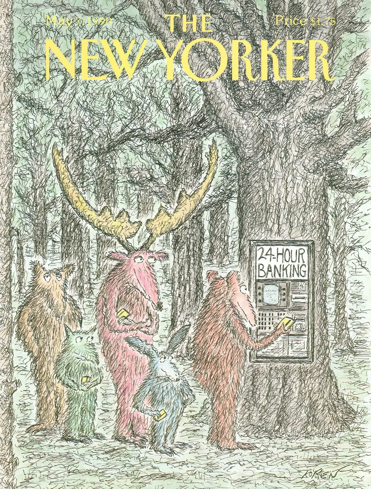 Обложка The New Yorker, 7 мая 1990, художник Эдвард Корен