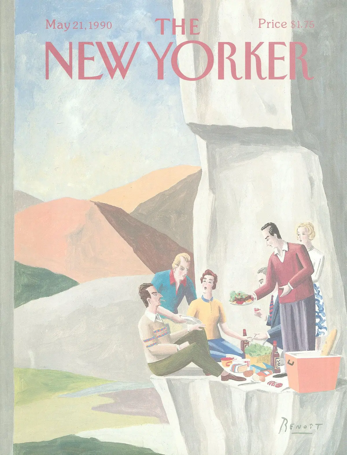 Обложка The New Yorker, 21 мая 1990, художник Бенуа ван Иннис