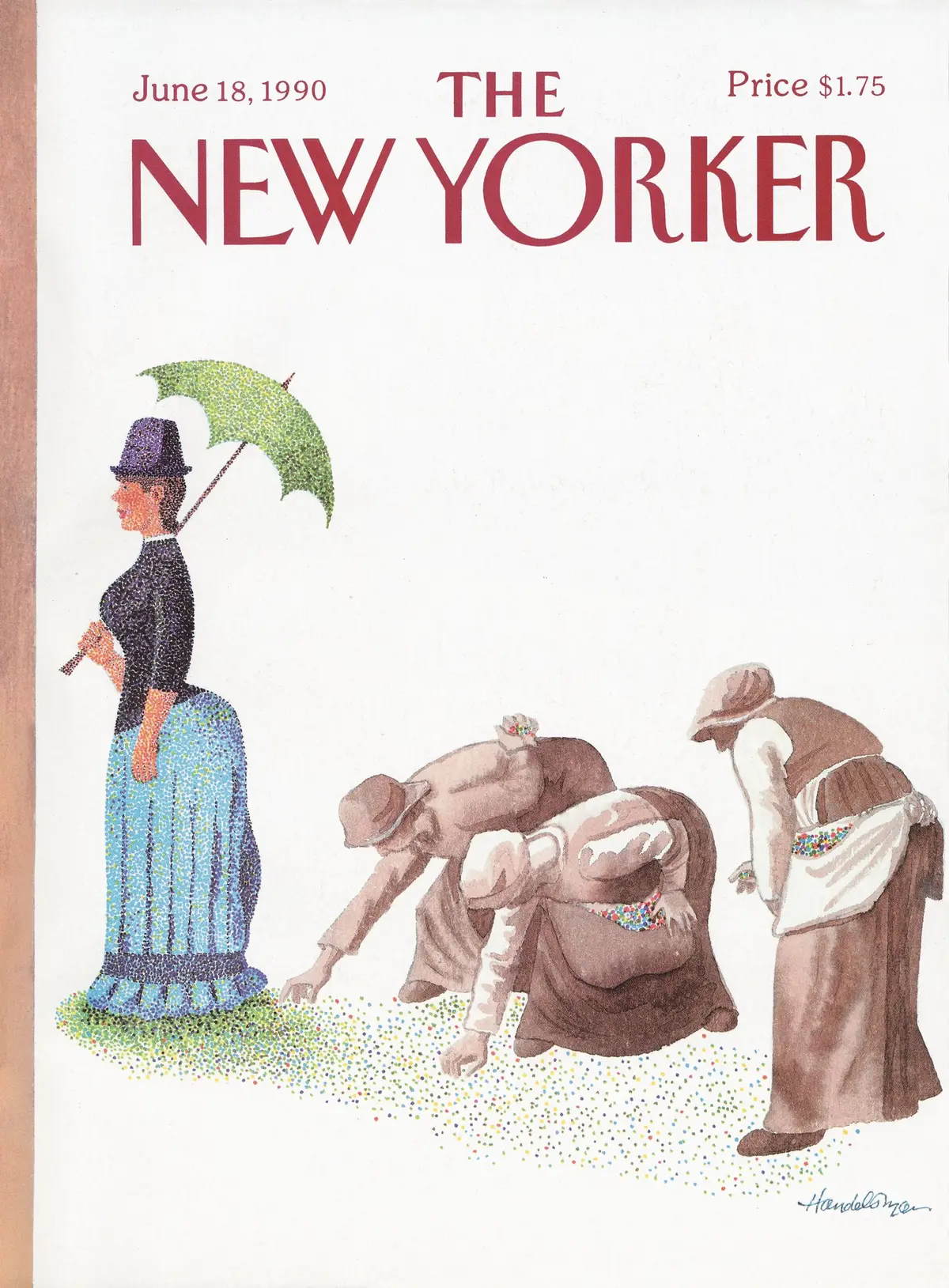 Обложка The New Yorker, 18 июня 1990, художник Дж. Б. Хендельсман