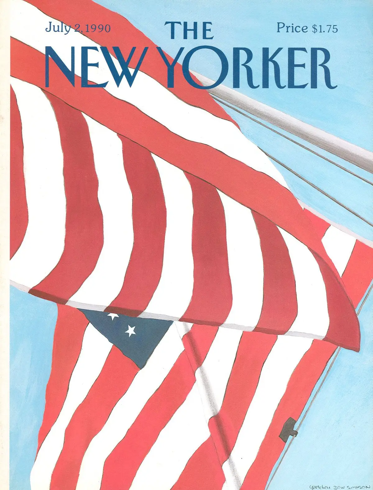Обложка The New Yorker, 2 июля 1990, художник Гретхен Доу Симпсон
