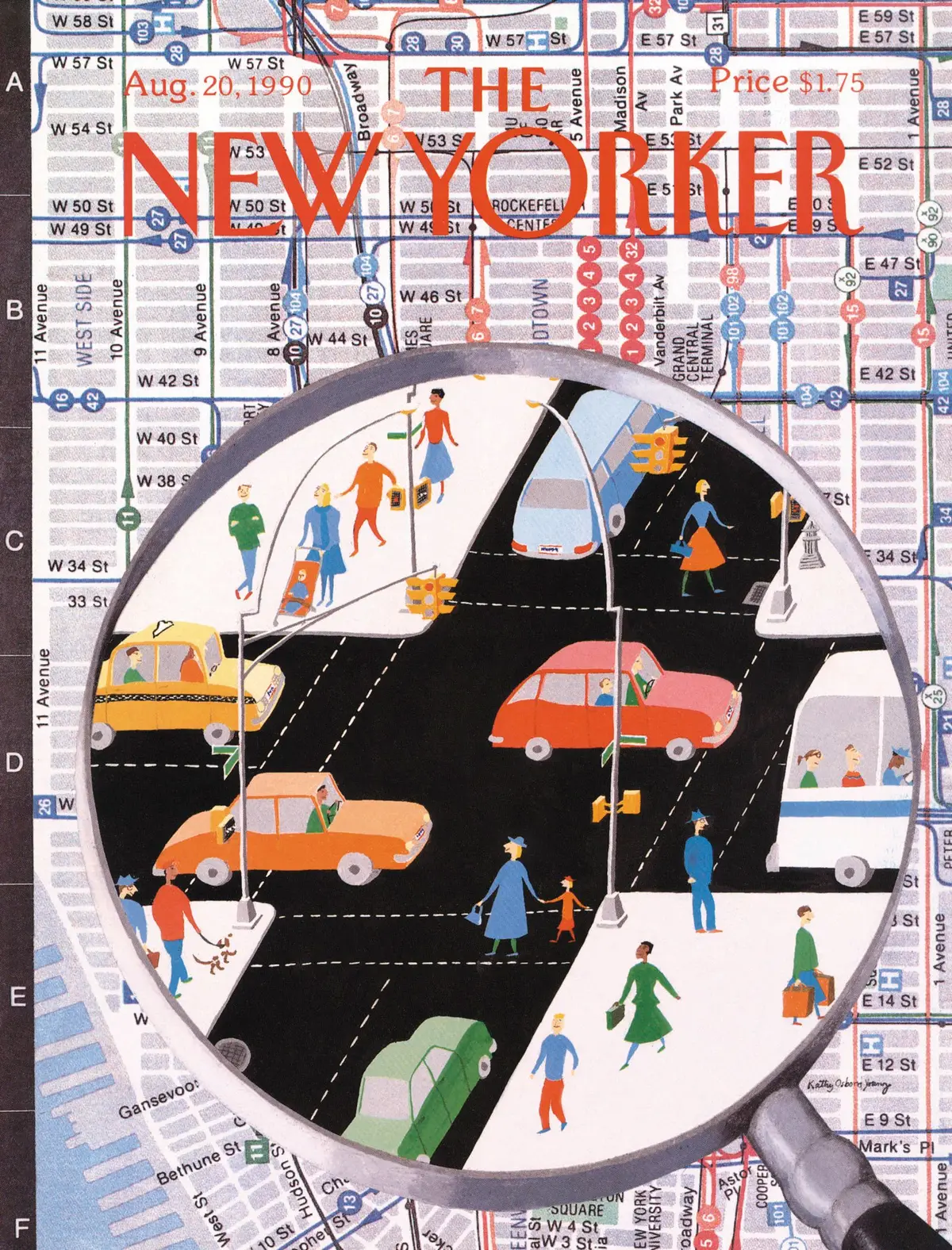 Обложка The New Yorker, 20 августа 1990, художник Кэти Осборн Янг
