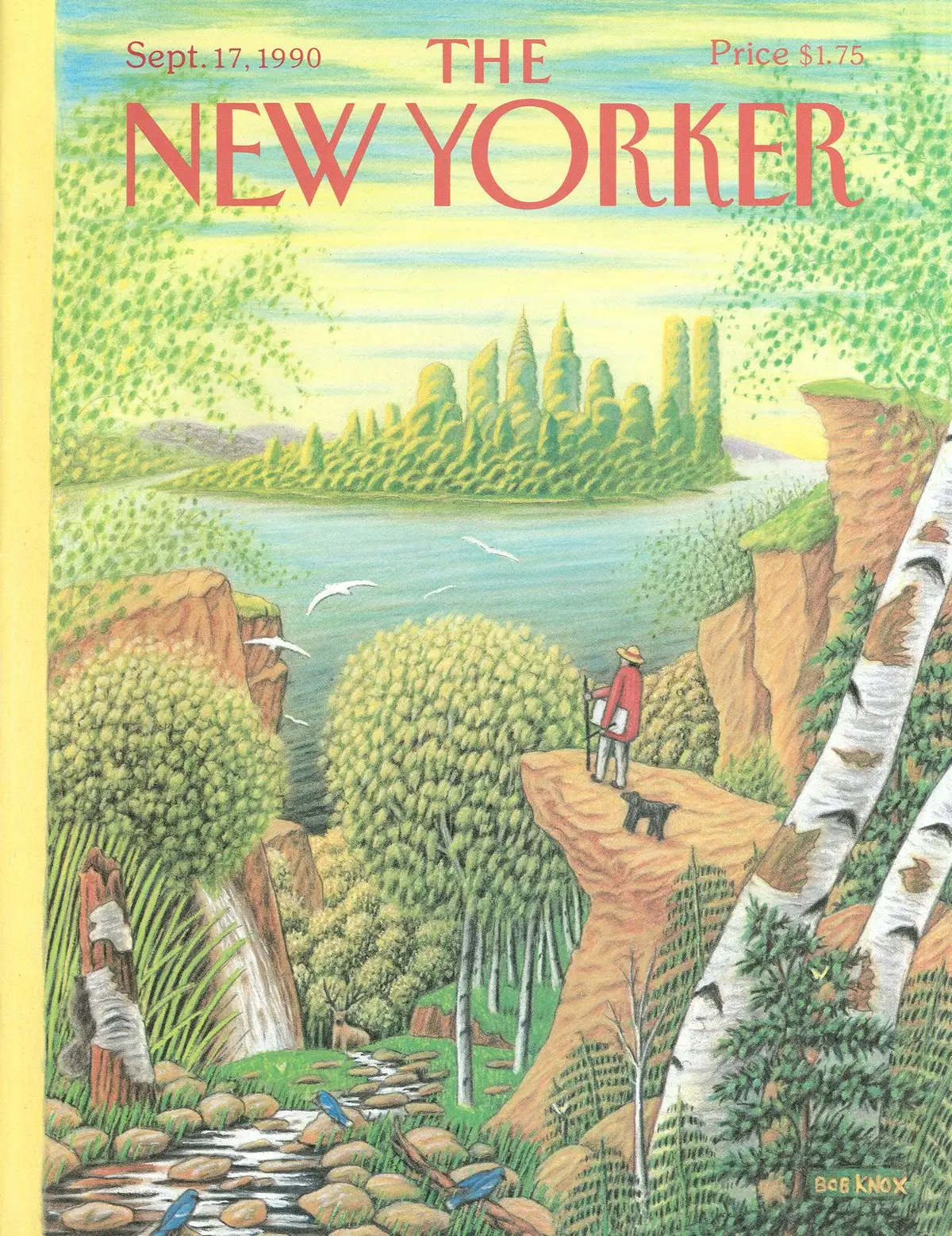 Обложка The New Yorker, 17 сентября 1990, художник Боб Нокс
