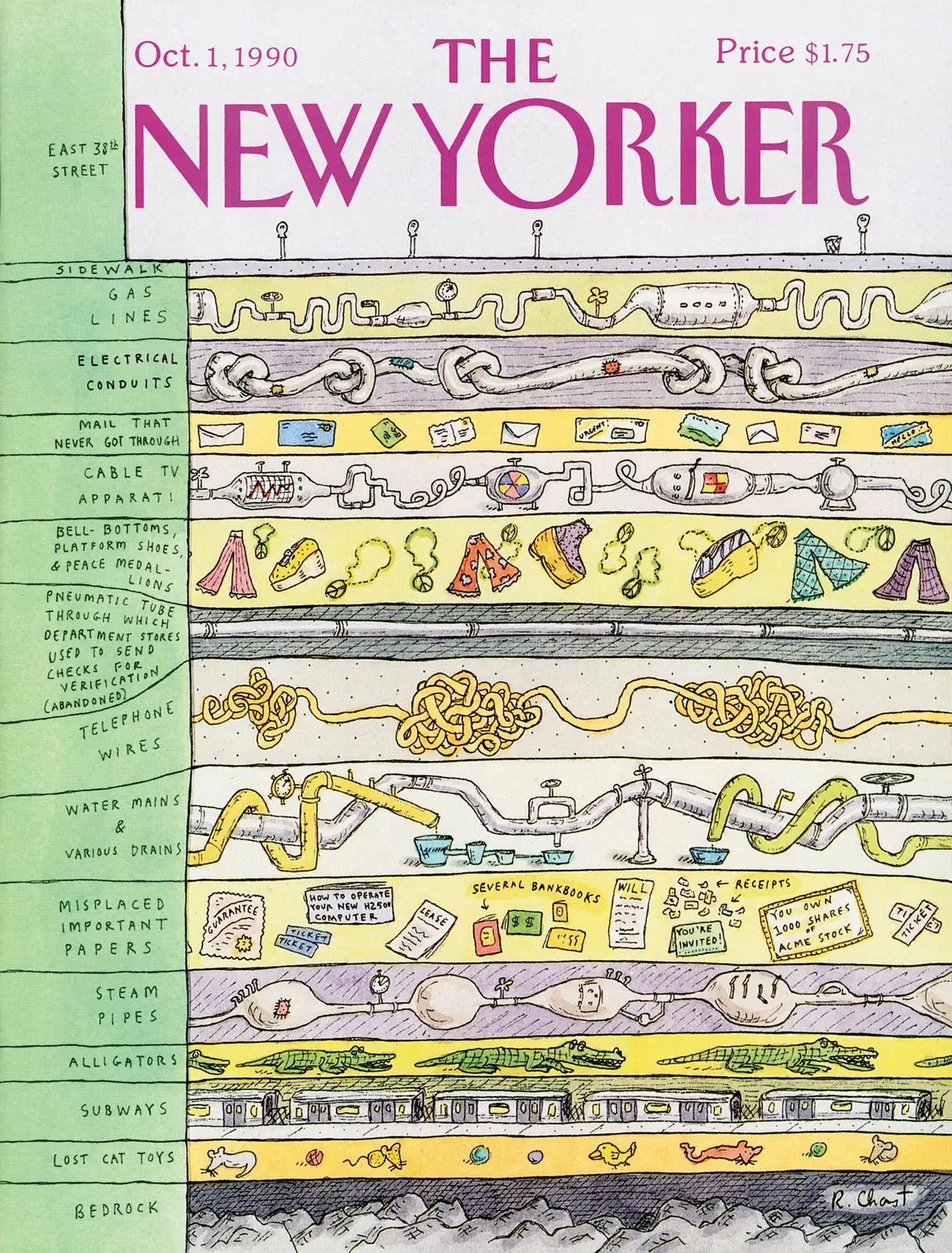 Обложка The New Yorker, 1 октября 1990, художник Роз Част