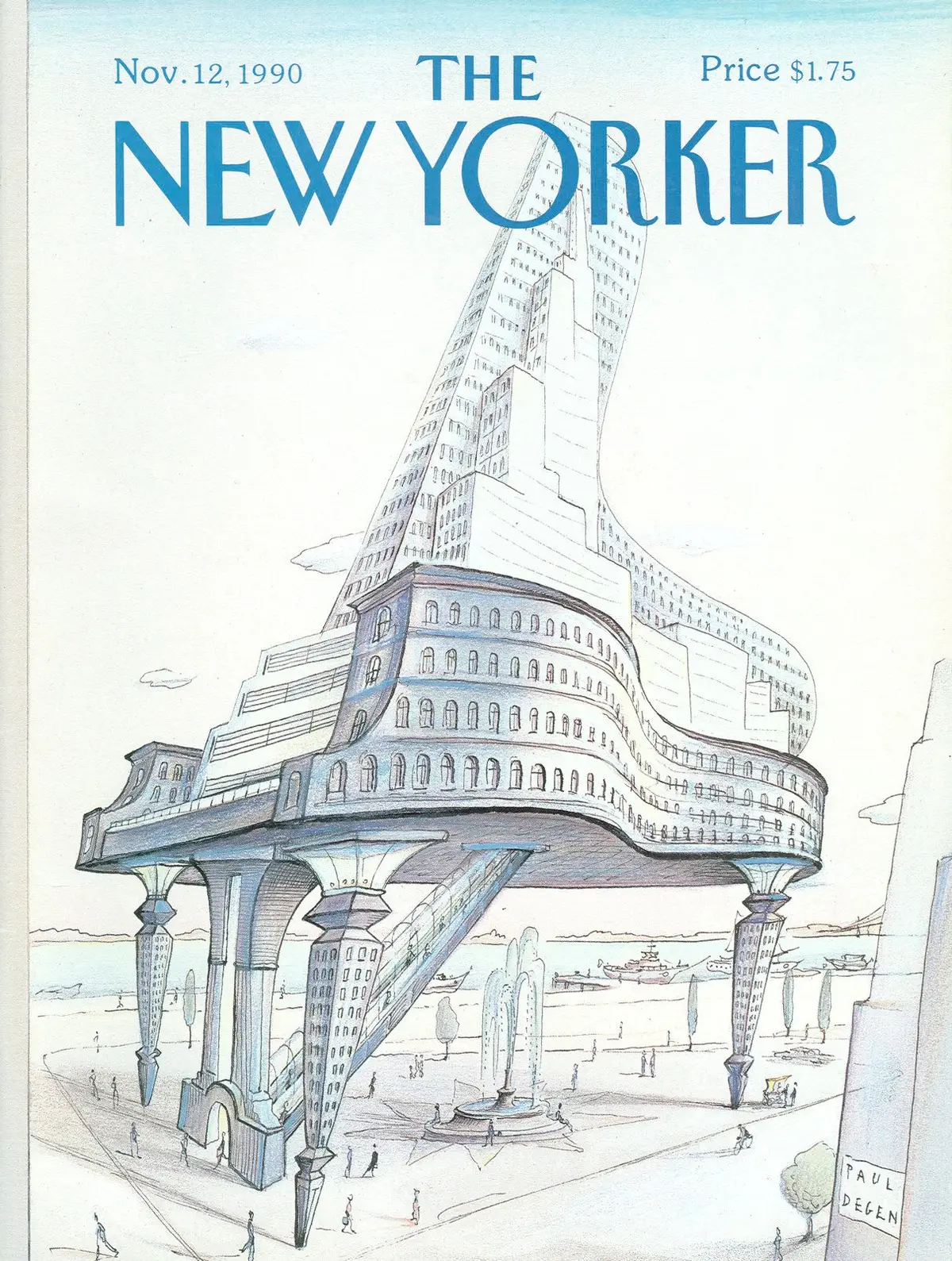 Обложка The New Yorker, 12 ноября 1990, художник Пол Деген