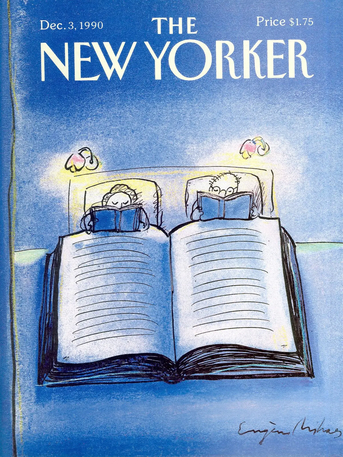 Обложка The New Yorker, 3 декабря 1990, художник Эжен Михаеско