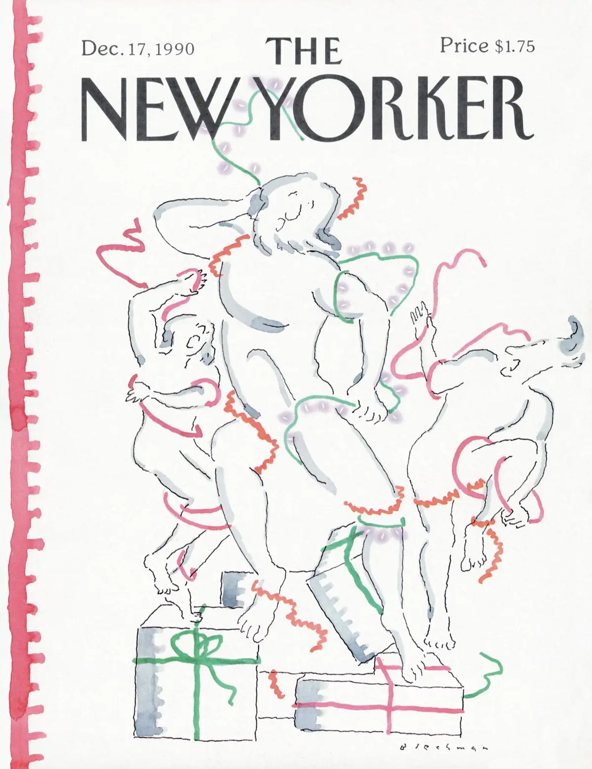 Обложка The New Yorker, 17 декабря 1990, художник Р. О. Блекман