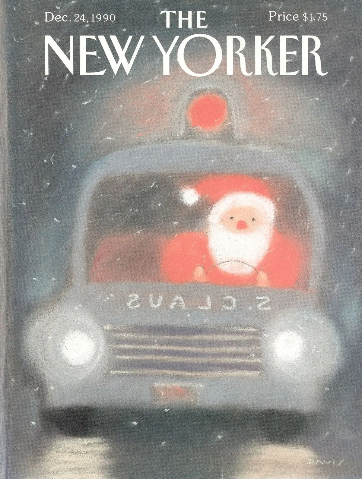 Обложка The New Yorker, 24 декабря 1990, художник Сьюзен Дэвис