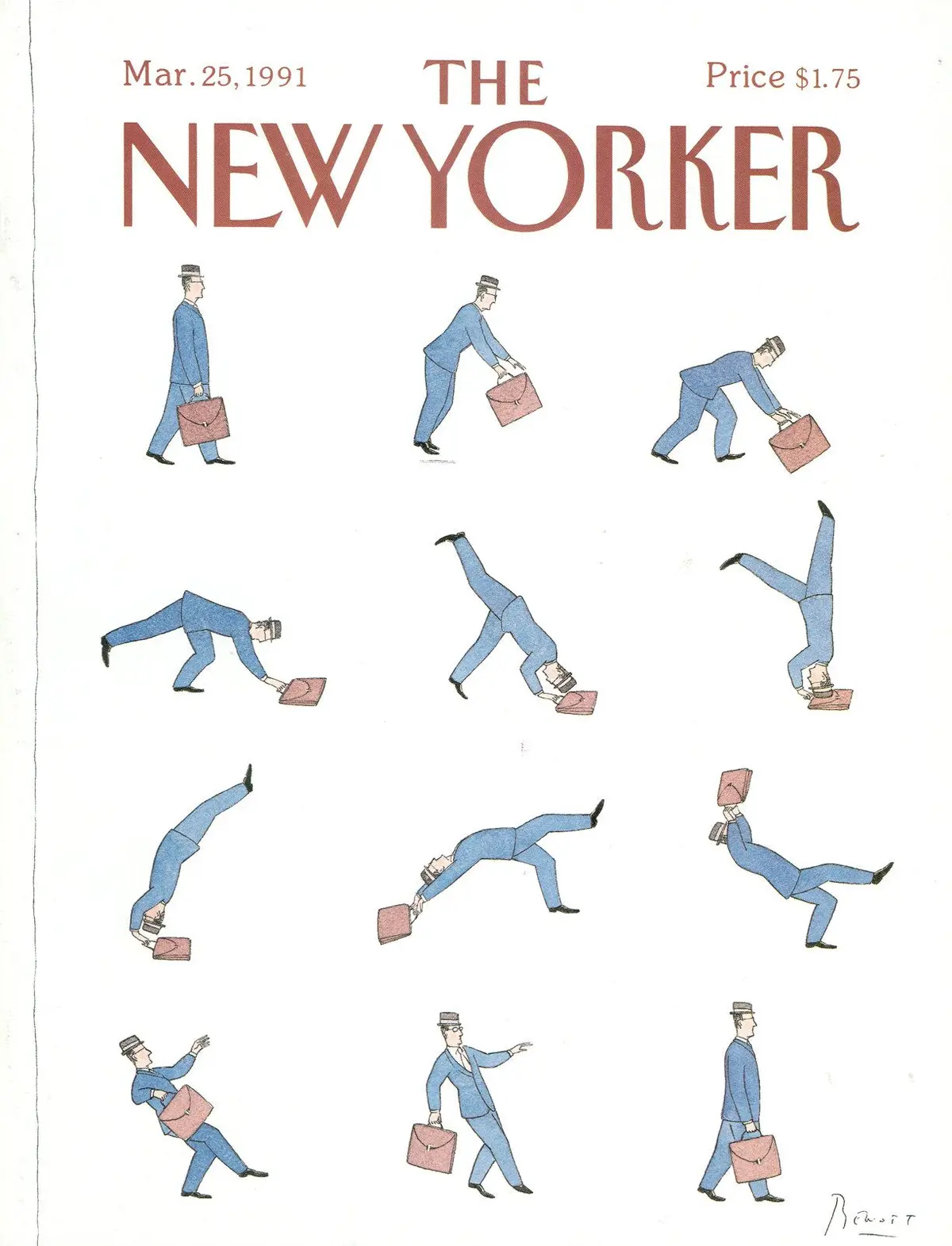 Обложка The New Yorker, 25 марта 1991, художник Бенуа ван Иннис