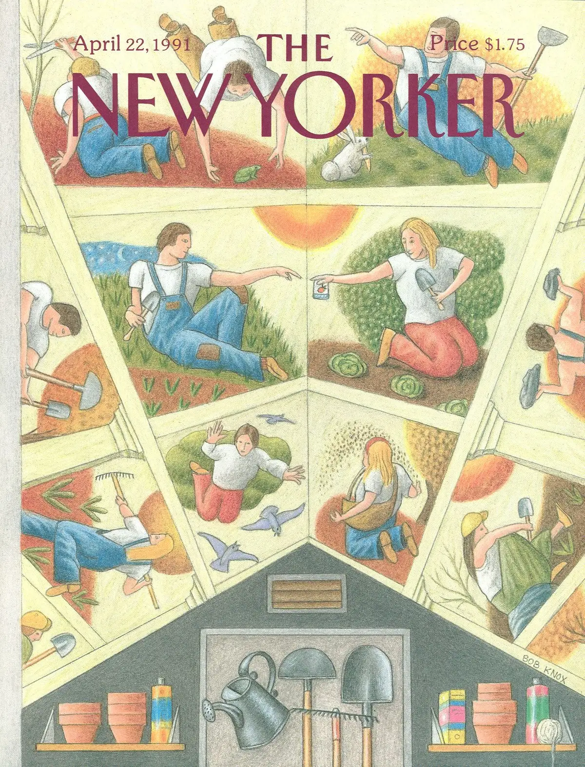 Обложка The New Yorker, 22 апреля 1991, художник Боб Нокс