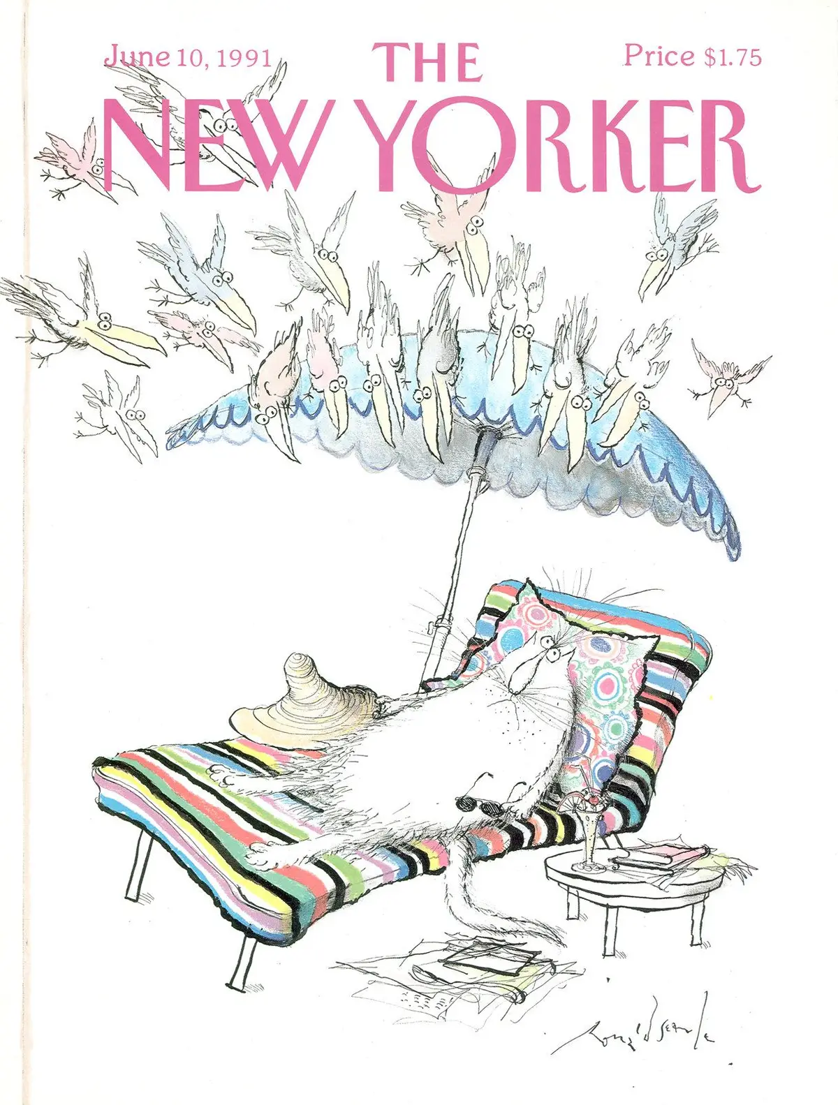 Обложка The New Yorker, 10 июня 1991, художник Рональд Сёрл