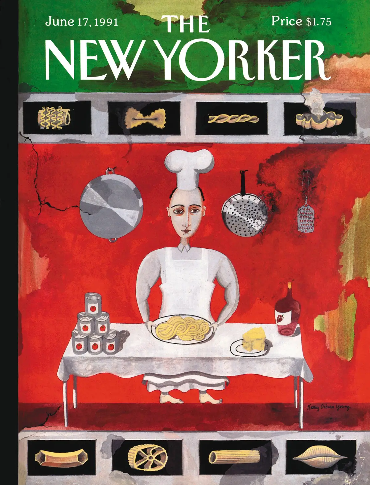 Обложка The New Yorker, 17 июня 1991, художник Кэти Осборн Янг