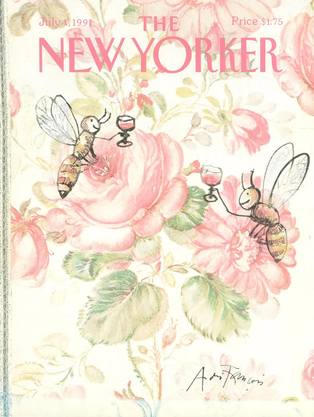 Обложка The New Yorker, 1 июля 1991, художник Андре Франсуа