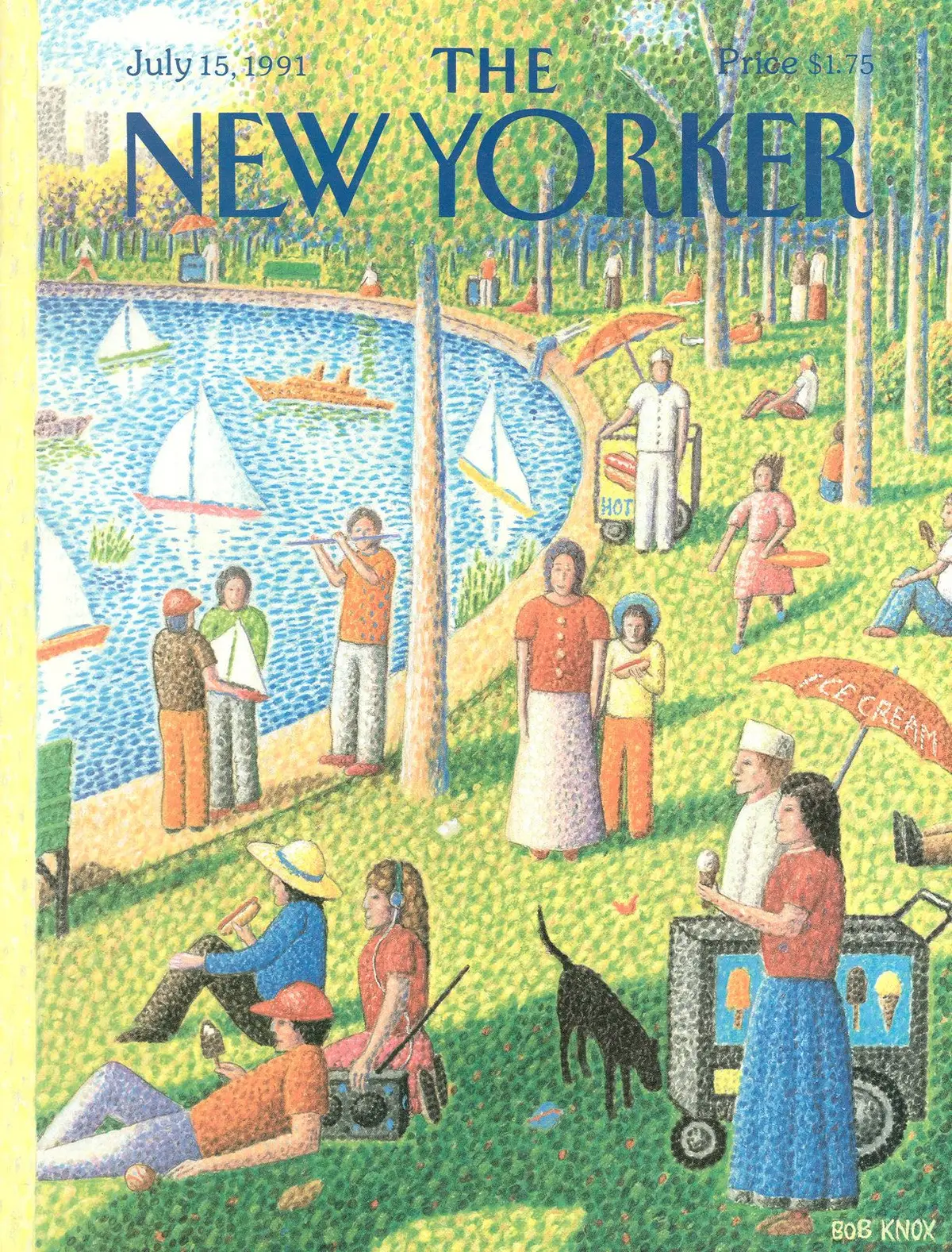 Обложка The New Yorker, 15 июля 1991, художник Боб Нокс