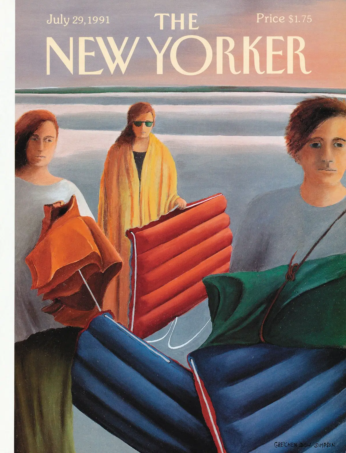 Обложка The New Yorker, 29 июля 1991, художник Гретхен Доу Симпсон