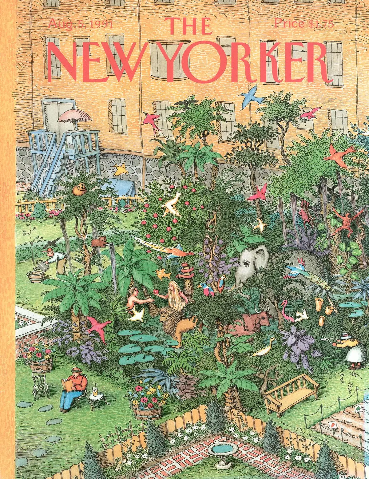 Обложка The New Yorker, 5 августа 1991, художник Джон О’Брайен