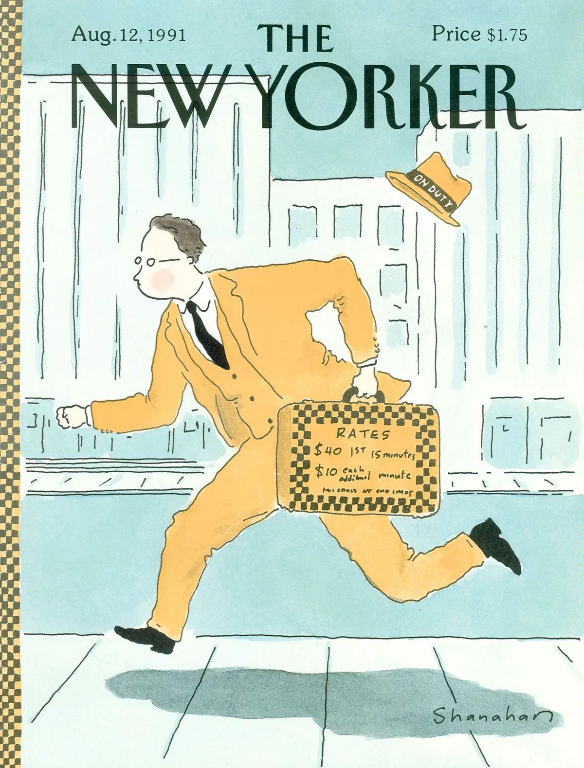 Обложка The New Yorker, 12 августа 1991, художник Дэнни Шанахан