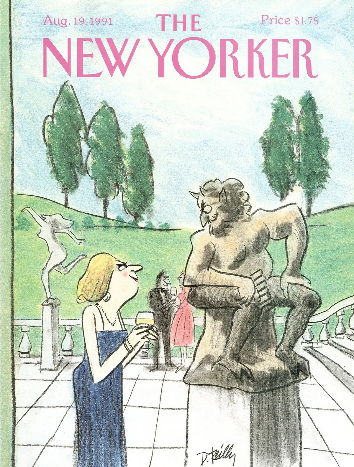 Обложка The New Yorker, 19 августа 1991, художник Дональд Райли