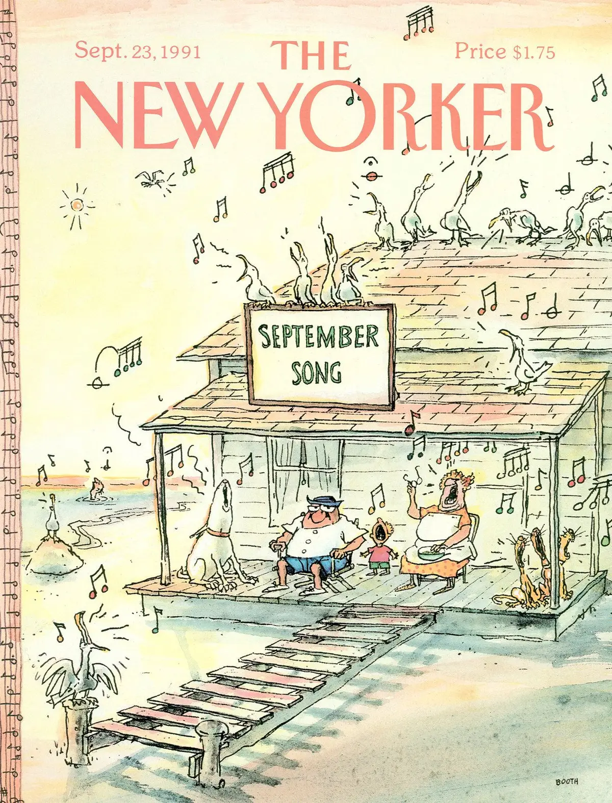 Обложка The New Yorker, 23 сентября 1991, художник Джордж Бут
