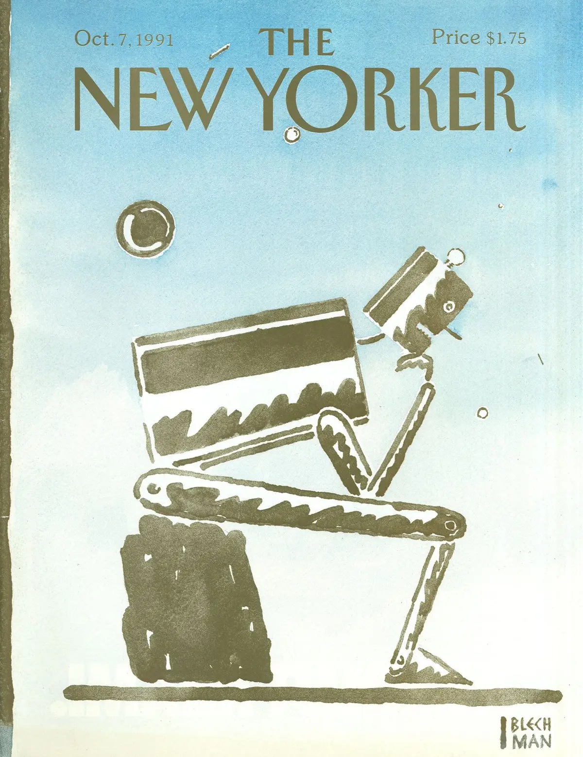 Обложка The New Yorker, 7 октября 1991, художник Р. О. Блекман