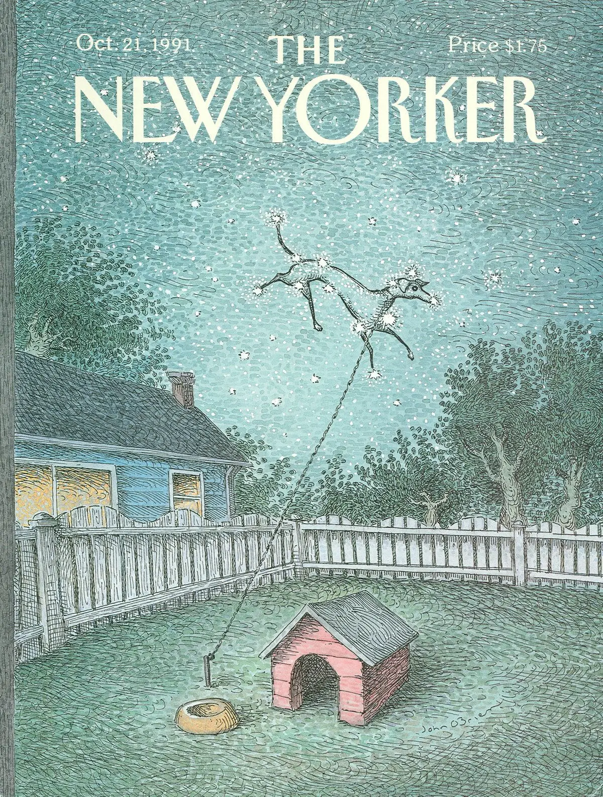 Обложка The New Yorker, 21 октября 1991, художник Джон О’Брайен