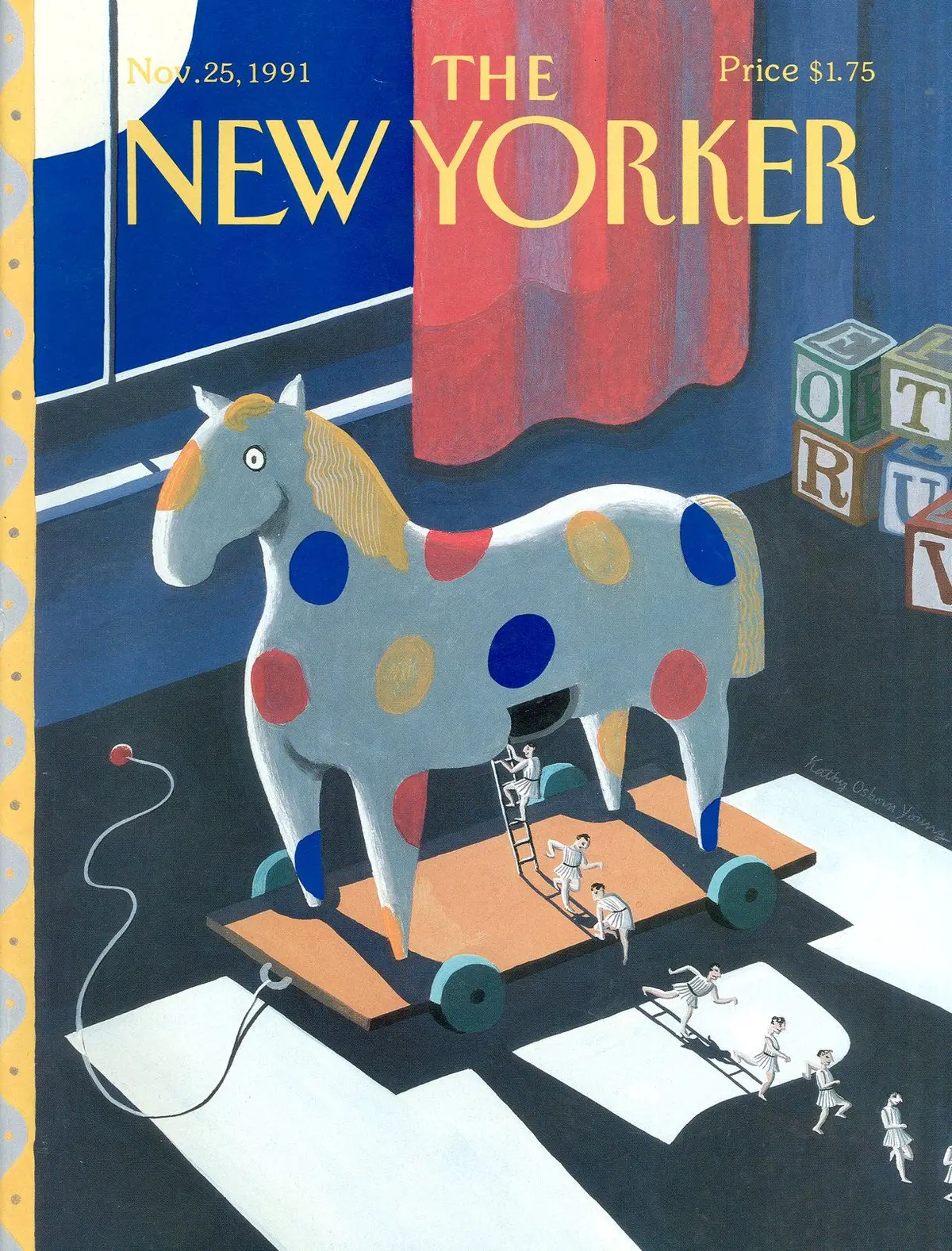 Обложка The New Yorker, 25 ноября 1991, художник Кэти Осборн Янг