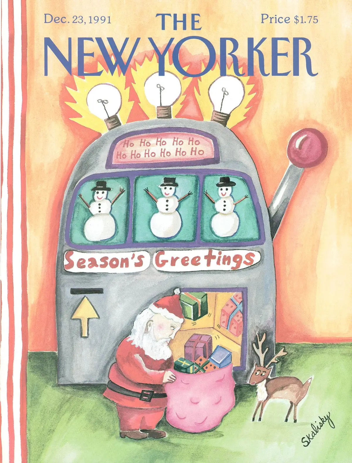 Обложка The New Yorker, 23 декабря 1991, художник Стефани Скалиски