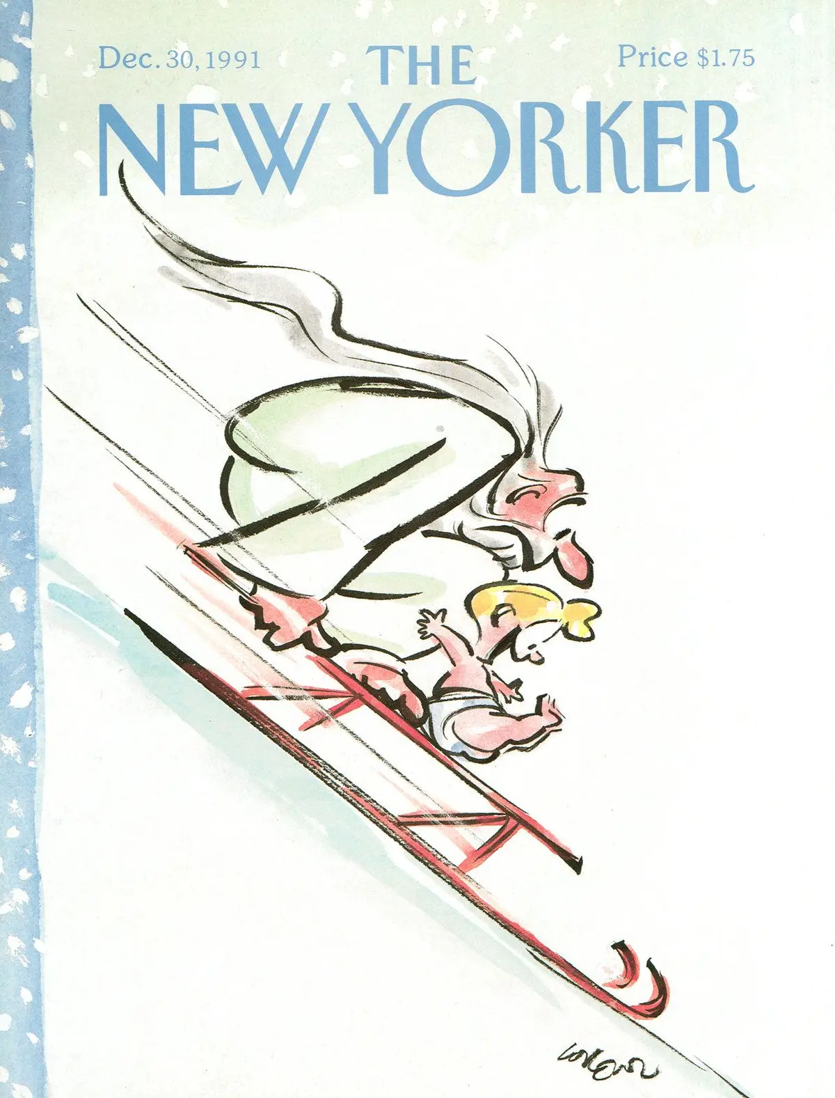 Обложка The New Yorker, 30 декабря 1991, художник Ли Лоренц