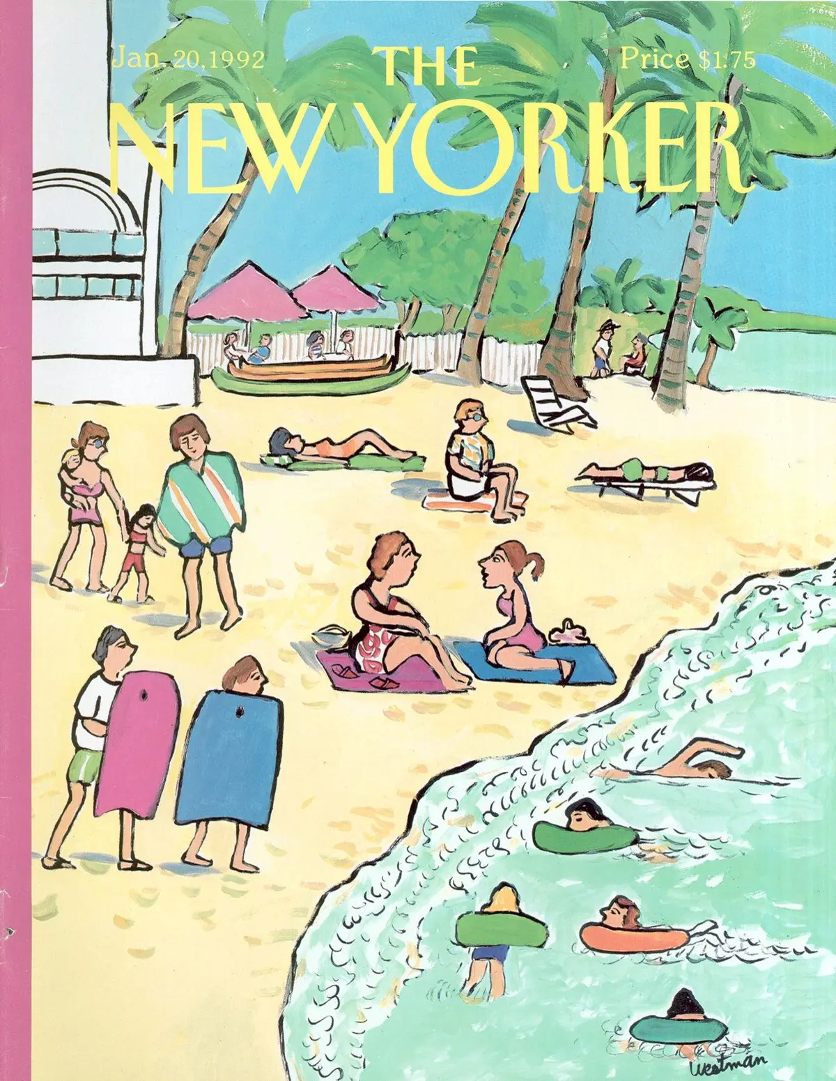 Обложка The New Yorker, 20 января 1992, художник Барбара Уэстман