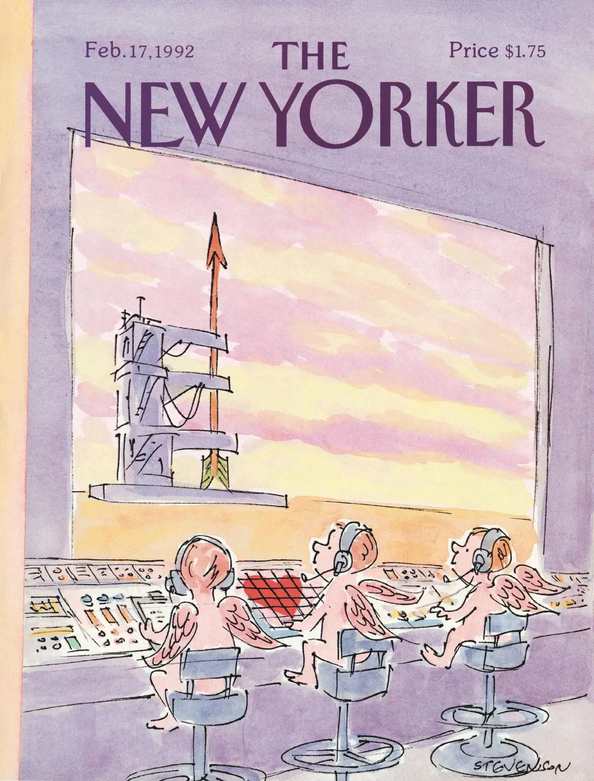 Обложка The New Yorker, 17 февраля 1992, художник Джеймс Стивенсон