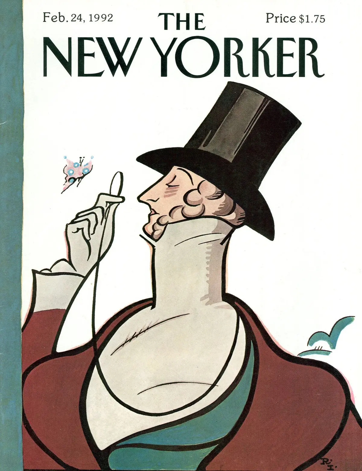 Обложка The New Yorker, 24 февраля 1992, художник Реа Ирвин