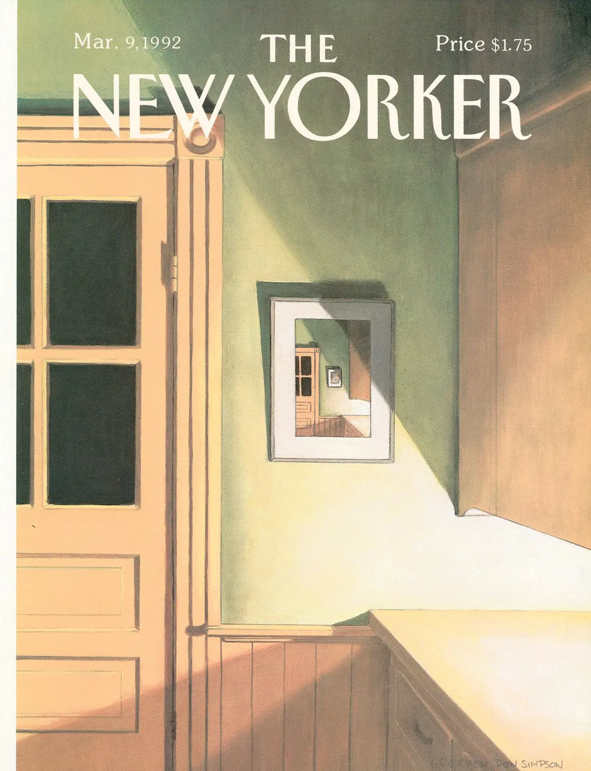 Обложка The New Yorker, 9 марта 1992, художник Гретхен Доу Симпсон