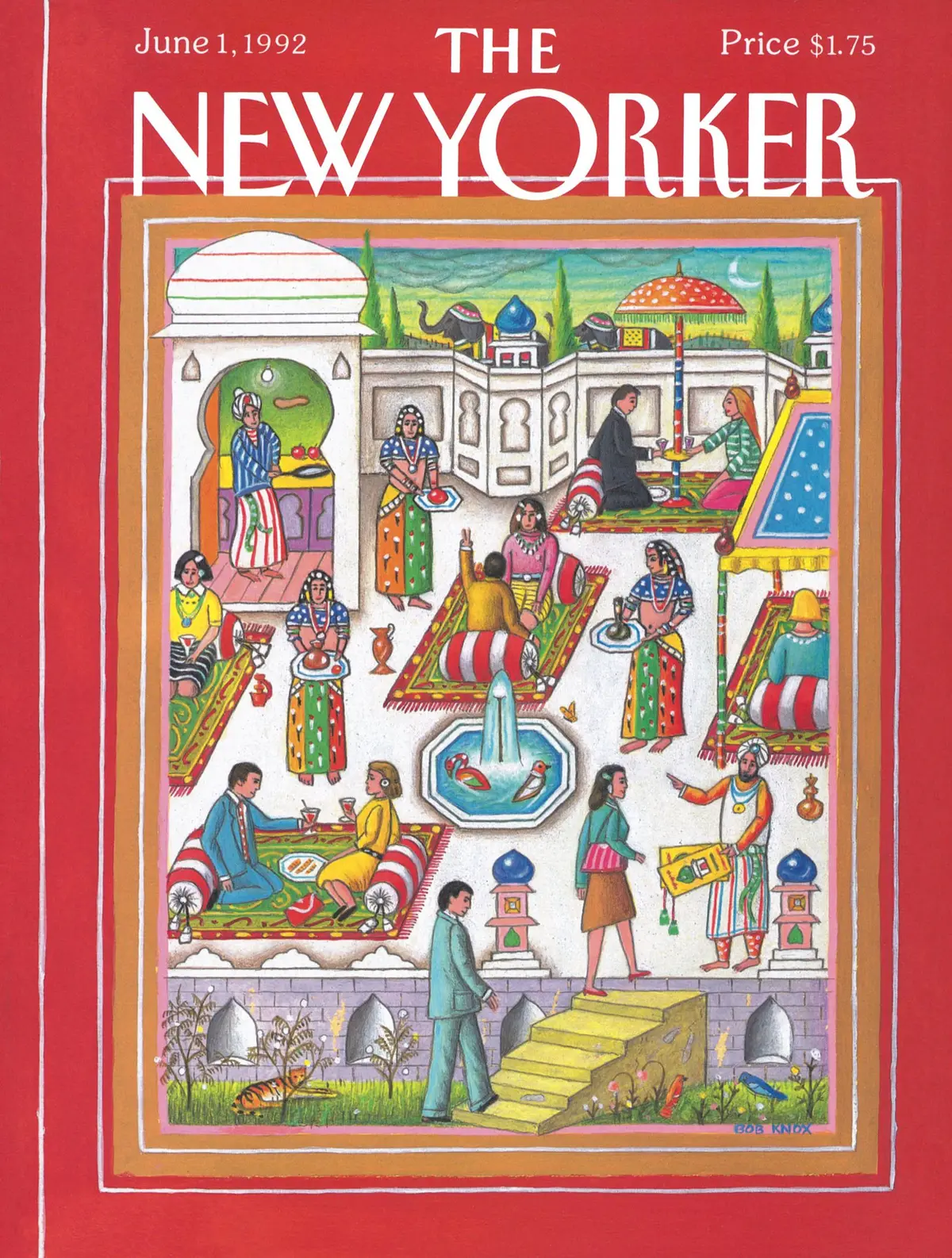 Обложка The New Yorker, 1 июня 1992, художник Боб Нокс