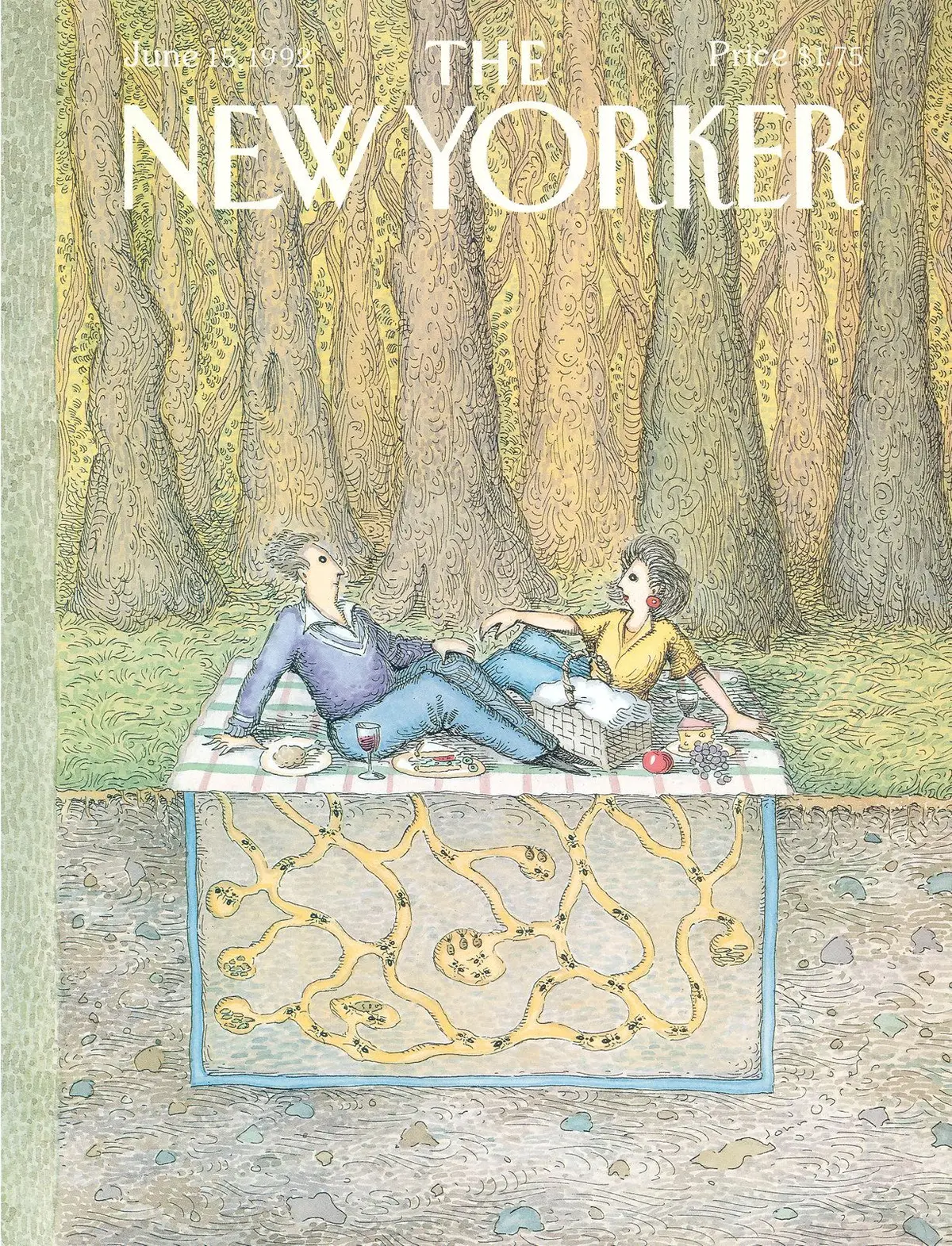 Обложка The New Yorker, 15 июня 1992, художник Джон О’Брайен