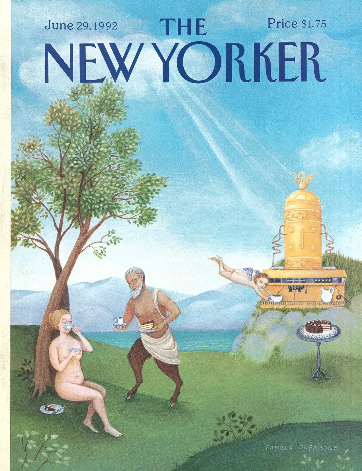 Обложка The New Yorker, 29 июня 1992, художник Памела Папароне