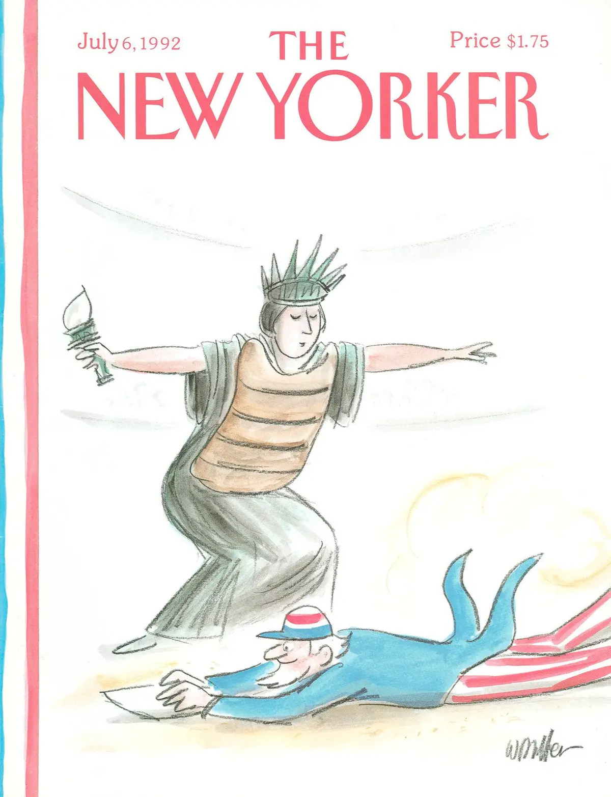 Обложка The New Yorker, 6 июля 1992, художник Уоррен Миллер