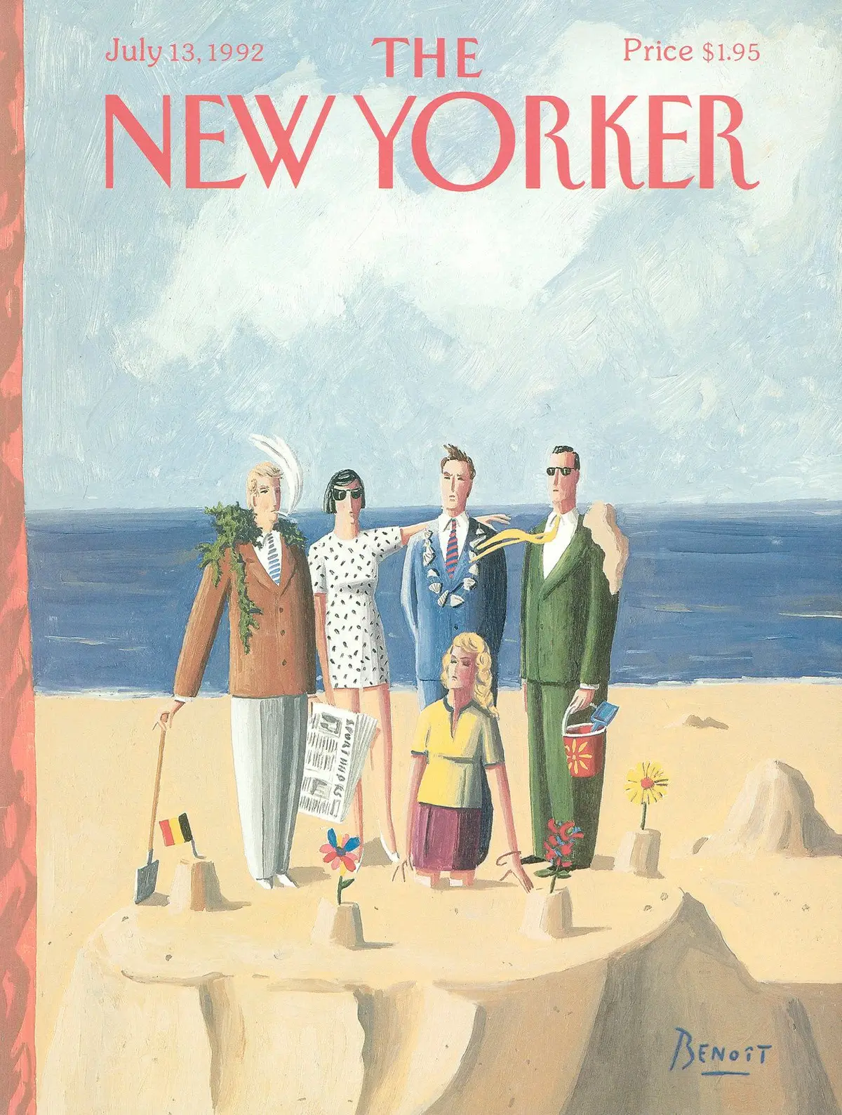 Обложка The New Yorker, 13 июля 1992, художник Бенуа ван Иннис