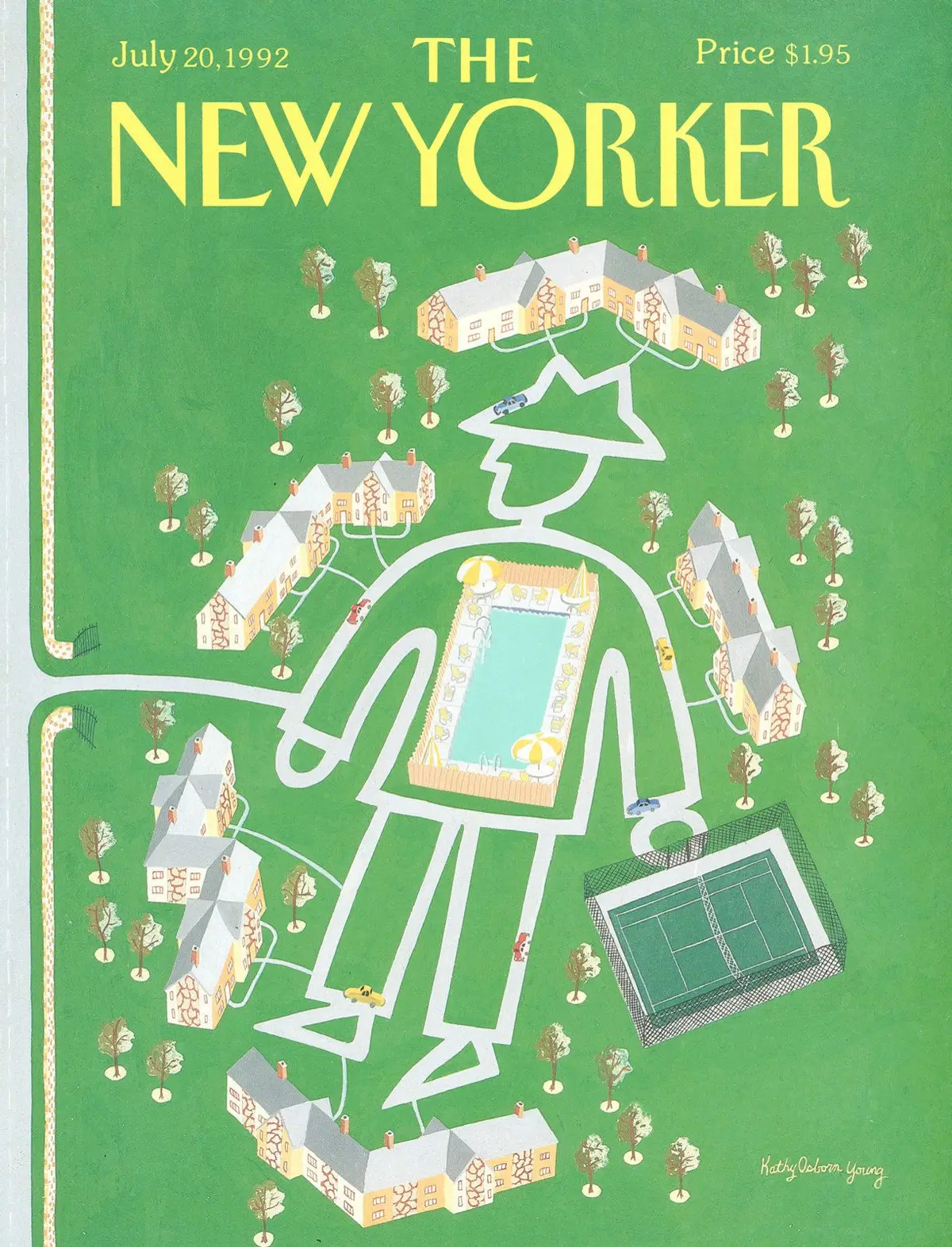 Обложка The New Yorker, 20 июля 1992, художник Кэти Осборн Янг
