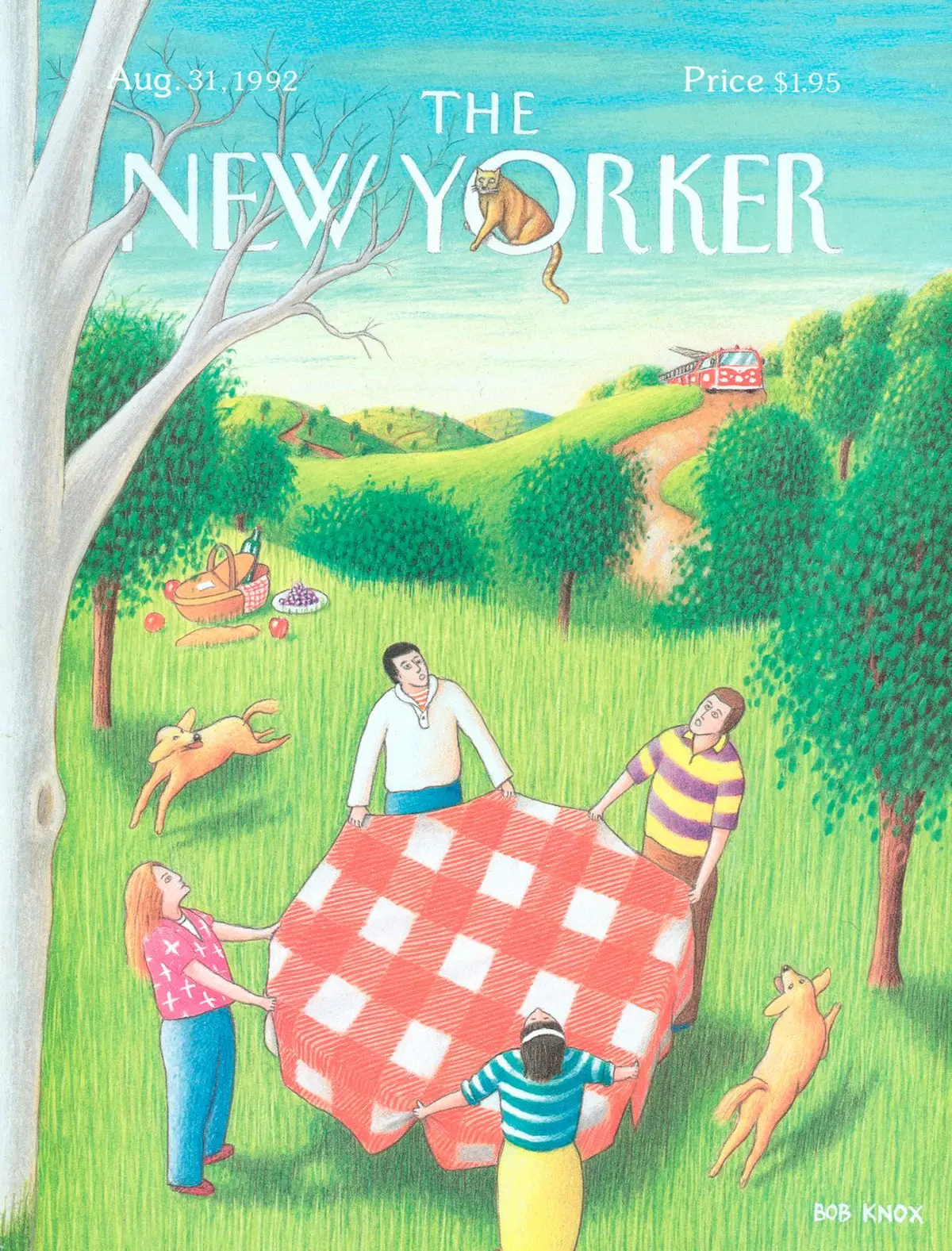 Обложка The New Yorker, 31 августа 1992, художник Боб Нокс