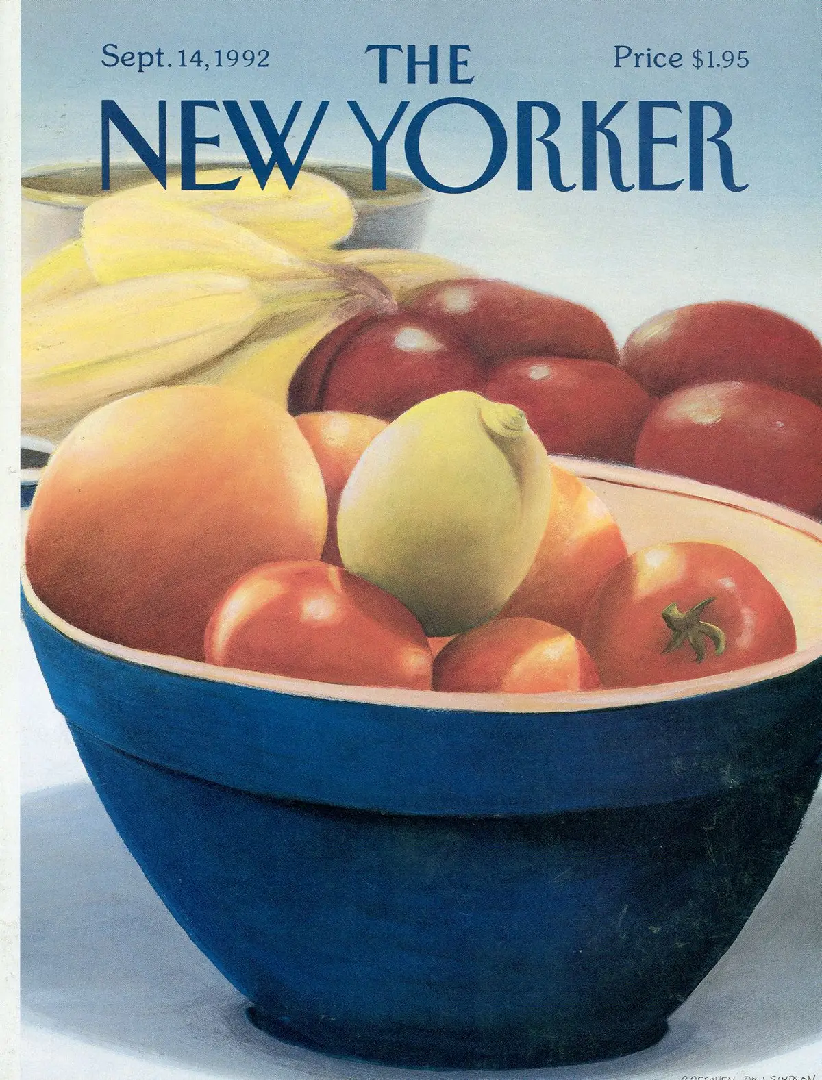 Обложка The New Yorker, 14 сентября 1992, художник Гретхен Доу Симпсон