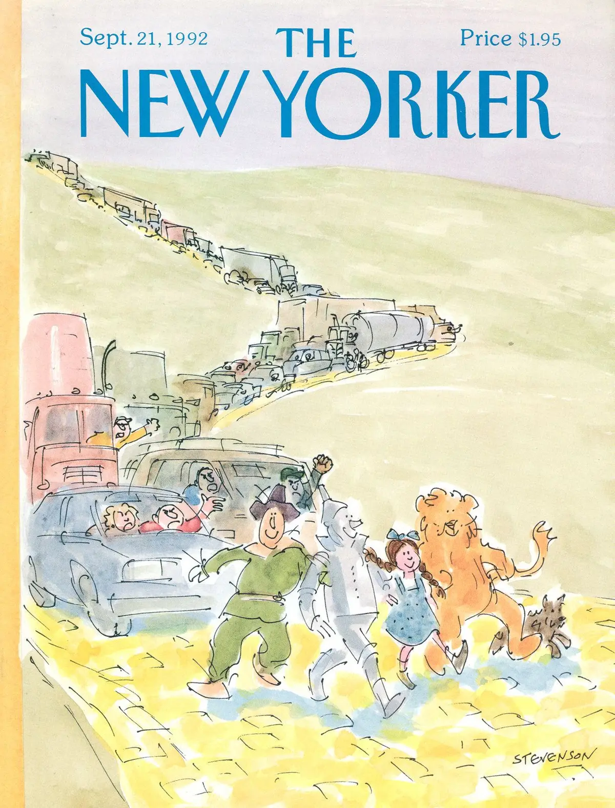 Обложка The New Yorker, 21 сентября 1992, художник Джеймс Стивенсон