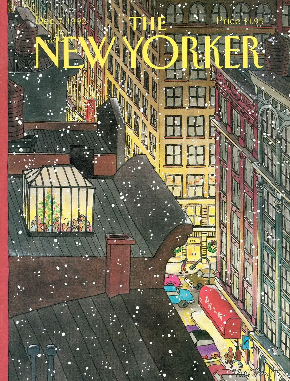 Обложка The New Yorker, 7 декабря 1992, художник Рокси Манро
