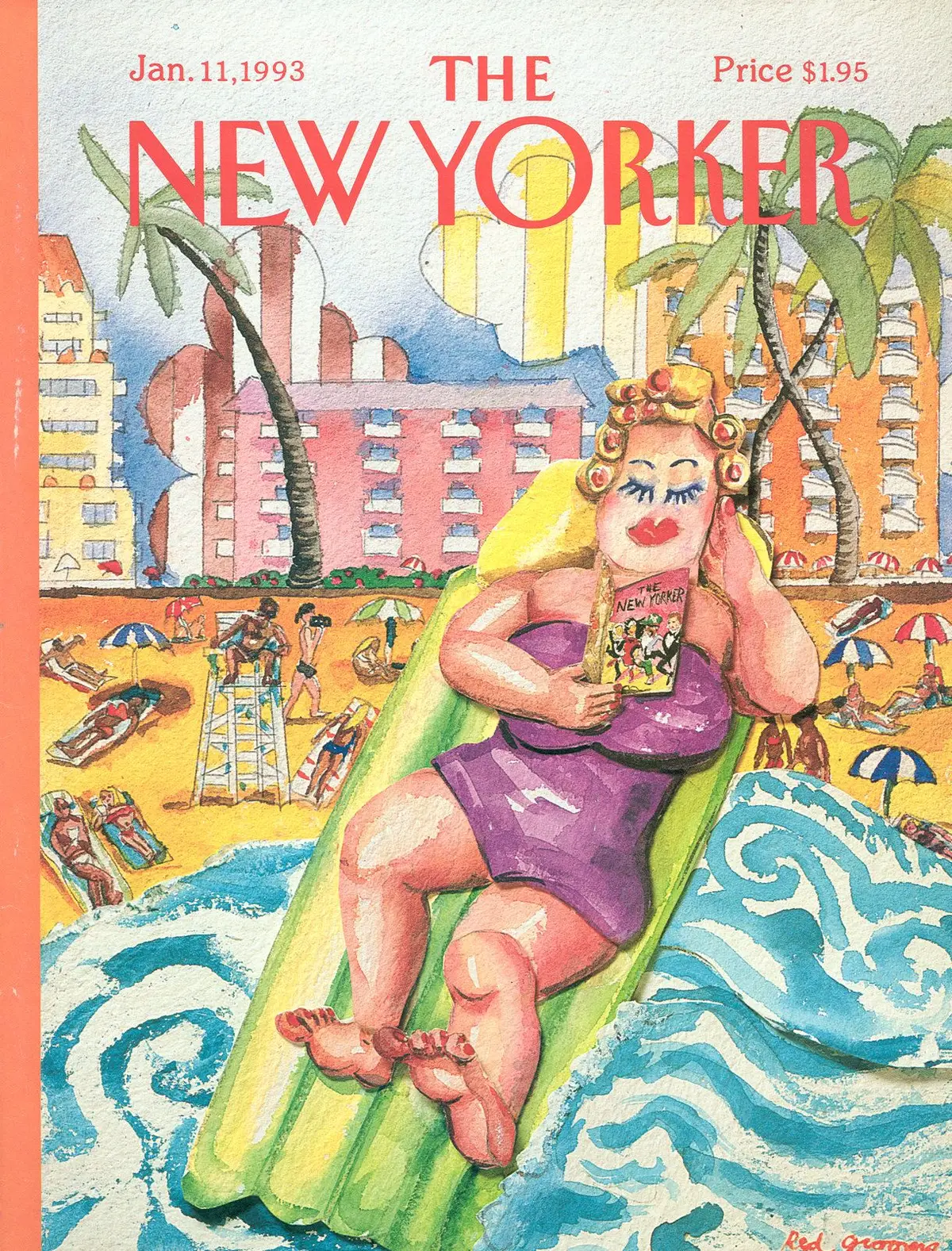 Обложка The New Yorker, 11 января 1993, художник Ред Грумз