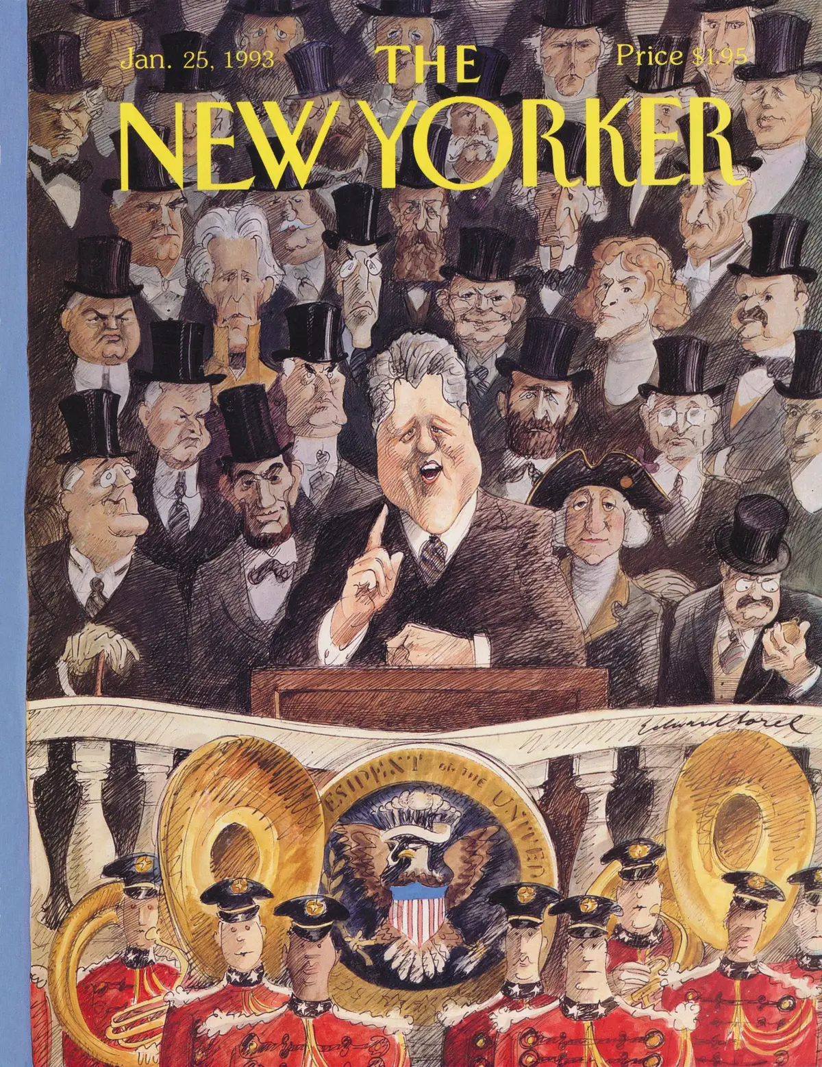 Обложка The New Yorker, 25 января 1993, художник Эдвард Сорел
