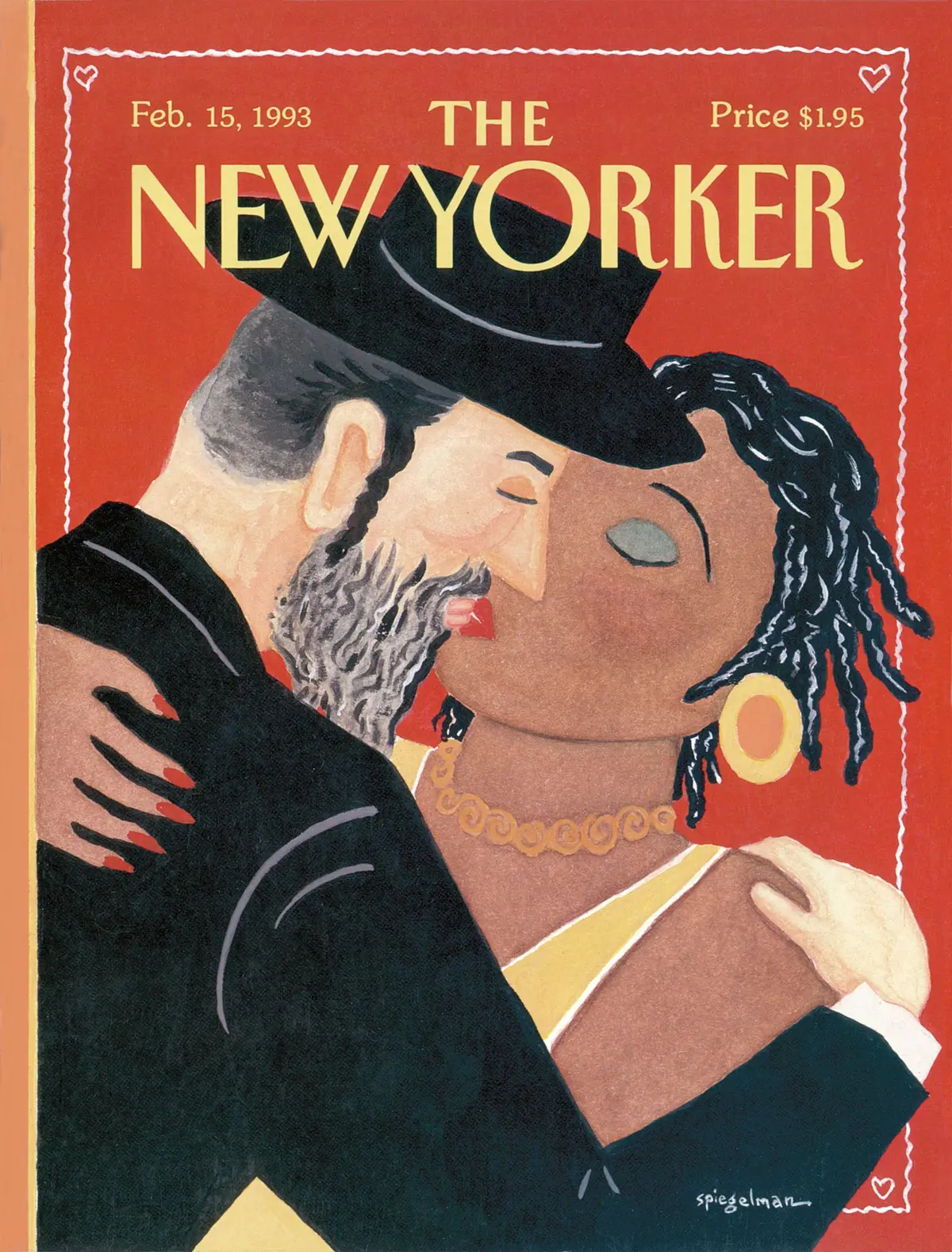 Обложка The New Yorker, 15 февраля 1993: День святого Валентина, художник Арт Шпигельман