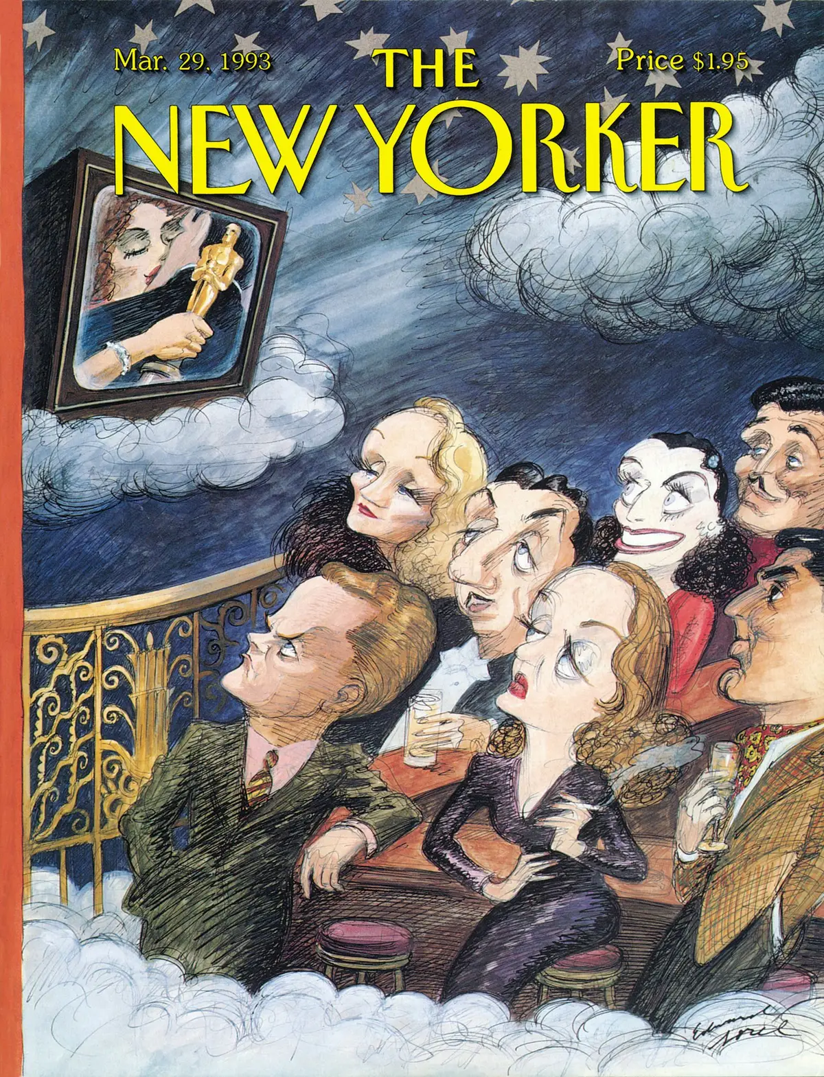Обложка The New Yorker, 29 марта 1993: Звёздная ночь, художник Эдвард Сорел